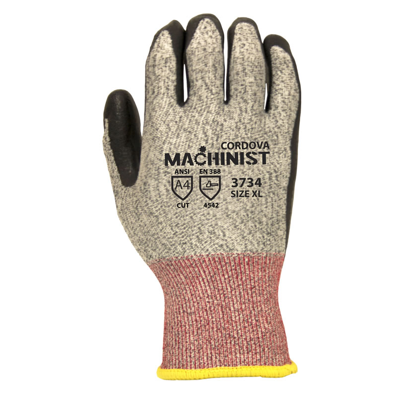 Machinist™ 13 ga, HPPE/Glass Fiber Shell Foam Nitrile Pal, 12 dz (image for) Machinist™ 13 ga, HPPE/Glass Fiber Shell Foam Nitrile Pal, 12 dz